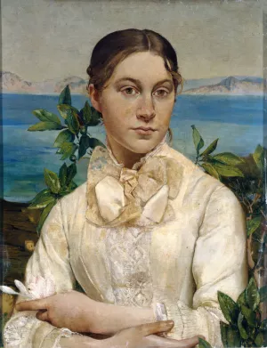 Portrait de Noemi Renan a dix-sept ans Oil painting by Ary Cornelis Renan