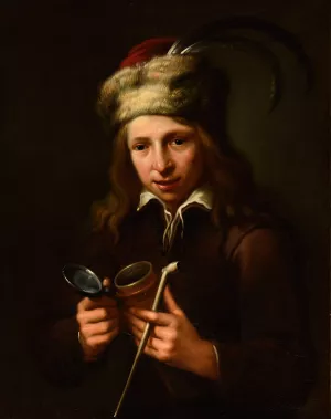 Jeune fumeur by Ary De Vois Oil Painting
