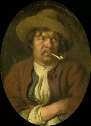 The Smoker by Ary De Vois Oil Painting