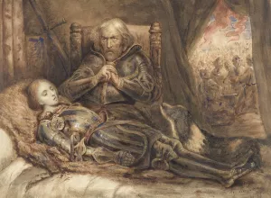 Eberhard von Wurttenberg treurend om zijn zoon by Ary Scheffer Oil Painting