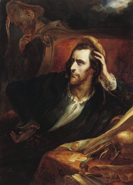 Faust in his cabinet  by Ary Scheffer - Hand-Painted Oil Painting Reproduction