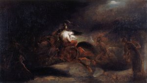 Lenore, The Dead Go Fast by Ary Scheffer Oil Painting