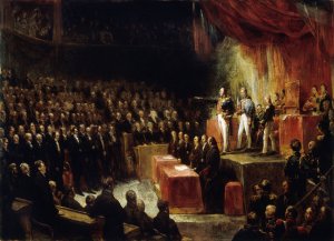 Louis-Philippe Swearing In Before The Chambers, August 9, 1830 by Ary Scheffer Oil Painting