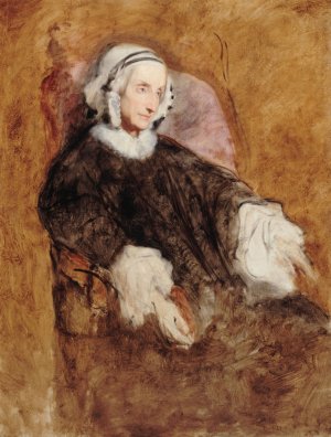 Portrait de la Reine Marie-Amelie en deuil by Ary Scheffer Oil Painting