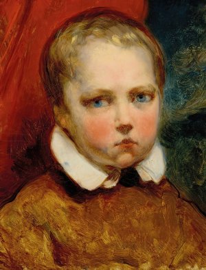 Portrait d'un garcon prenomme Leon by Ary Scheffer Oil Painting