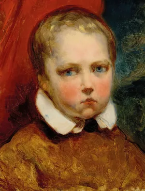 Portrait d'un garcon prenomme Leon by Ary Scheffer Oil Painting