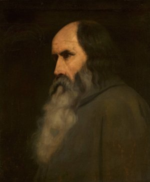 Portrait of an old man by Ary Scheffer Oil Painting