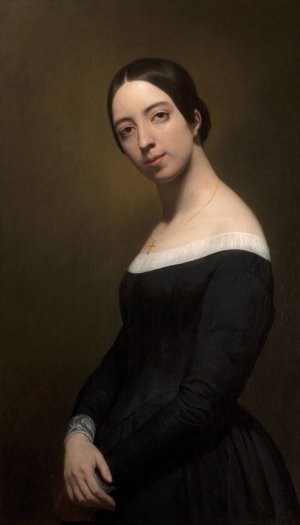 Portrait of Pauline Viardot by Ary Scheffer Oil Painting