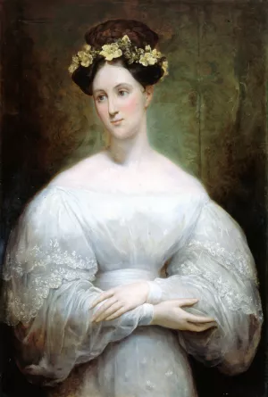 Portrait presume de la princesse Marie d'Orleans by Ary Scheffer Oil Painting