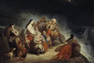 Storm by Ary Scheffer Oil Painting