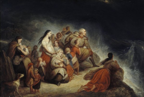 Storm  by Ary Scheffer - Hand-Painted Oil Painting Reproduction