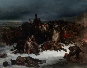 The Retreat of Napoleon's Army from Russia in 1812 by Ary Scheffer Oil Painting