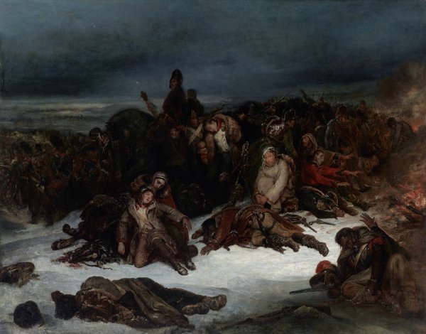 The Retreat of Napoleon's Army from Russia in 1812  by Ary Scheffer - Hand-Painted Oil Painting Reproduction