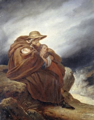 The sailor's family by Ary Scheffer Oil Painting
