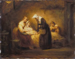 The Sister of Mercy by Ary Scheffer Oil Painting