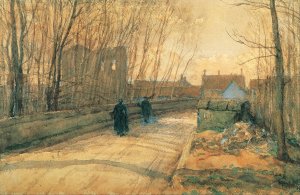 Bridge in Grez-sur-Loing by Asai Chu Oil Painting