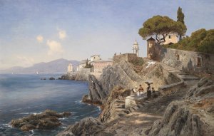 Am Ufer von Sturla by Ascan Lutteroth Oil Painting