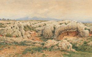 Syracus by Ascan Lutteroth Oil Painting