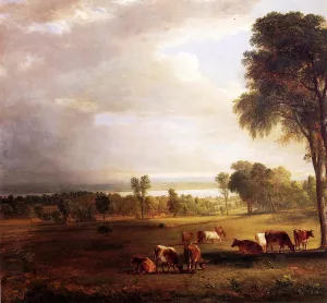 Gathering Storm by Asher B. Durand - Oil Painting Reproduction
