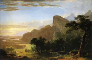 Landscape - Scene from Thanatopsis painting by Asher B. Durand