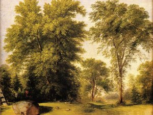 Study from Nature, Hoboken, N.J. by Asher B. Durand Oil Painting