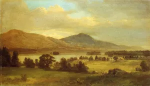 Summer on Lake George by Asher B. Durand - Oil Painting Reproduction