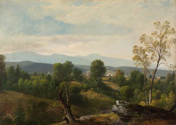 A View of the Valley by Asher Brown Durand - Hand-Painted Oil Painting Reproduction
