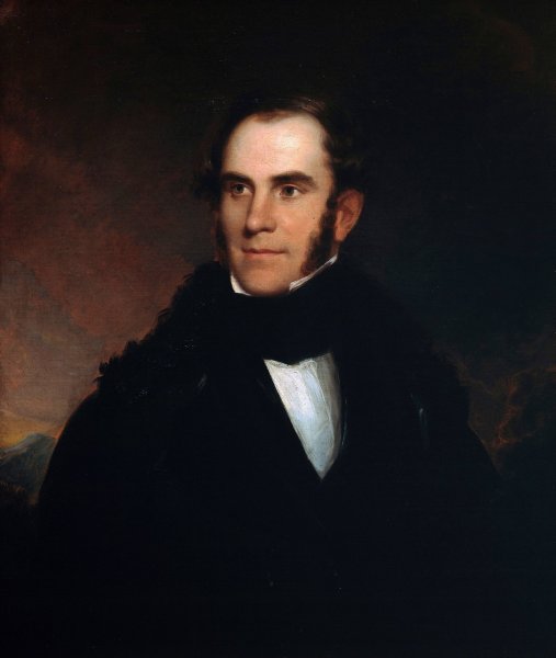 Portrait of Thomas Cole  by Asher Brown Durand - Hand-Painted Oil Painting Reproduction