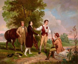 The Capture of Major Andre by Asher Brown Durand Oil Painting