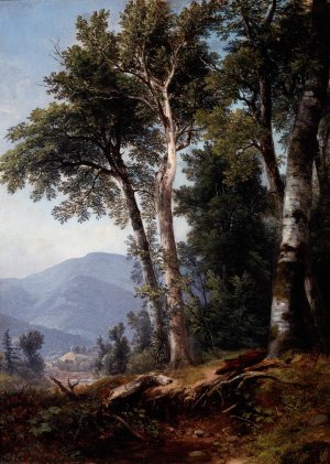 Woodland Landscape by Asher Brown Durand Oil Painting
