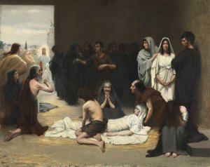 Waiting for Christ by Asta Norregaard Oil Painting