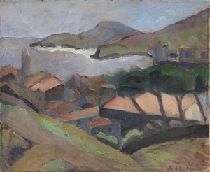 View of Collioure by Astrid Holm Oil Painting