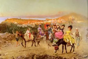 La Sommarata by Attilio Simonetti Oil Painting