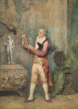 The Amateur by Attilio Simonetti Oil Painting