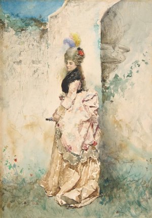The Rendezvous by Attilio Simonetti Oil Painting