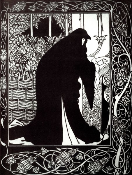 Main Product Photo of How Queen Guenever Made Her a Nun Painting by Aubrey Beardsley