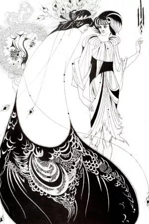 The Peacock Skirt by Aubrey Beardsley - Oil Painting Reproduction