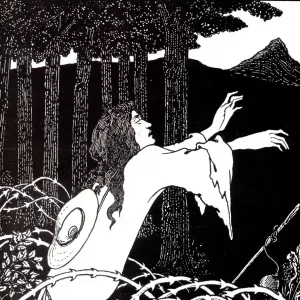 The Return of Tannhaeuser to the Venusberg Oil painting by Aubrey Beardsley