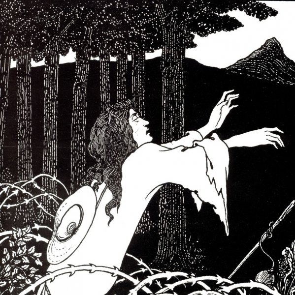 Main Product Photo of The Return of Tannhaeuser to the Venusberg Painting by Aubrey Beardsley
