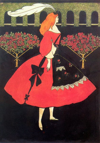 Main Product Photo of The Slippers of Cinderella Painting by Aubrey Beardsley