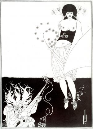 The Stomach Dance by Aubrey Beardsley Oil Painting