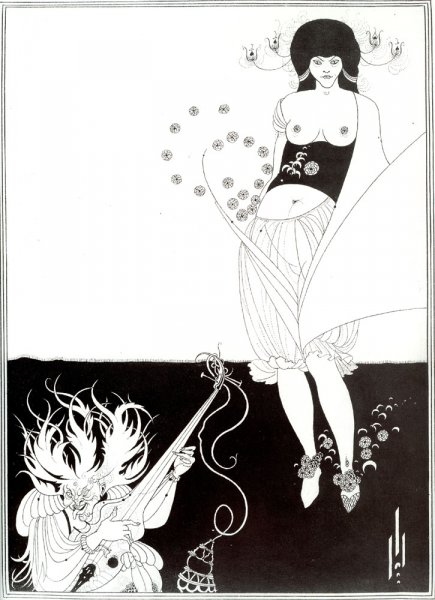 Main Product Photo of The Stomach Dance Painting by Aubrey Beardsley