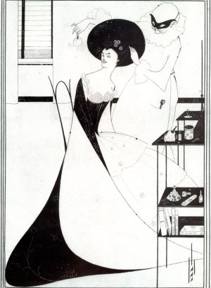 The Toilet of Salome by Aubrey Beardsley Oil Painting