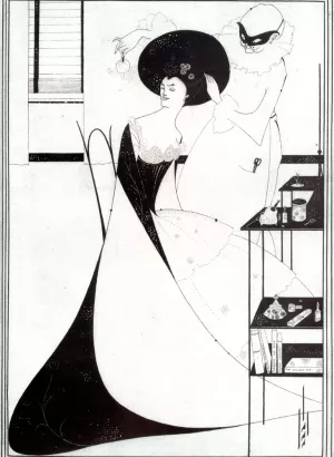 The Toilet of Salome by Aubrey Beardsley - Oil Painting Reproduction