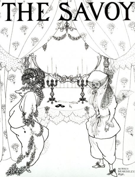 Main Product Photo of Title Page of 'The Savoy ', No 1 Painting by Aubrey Beardsley