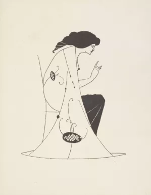 Grotesques by Aubrey Beardsley 3 by Aubrey Vincent Beardsley Oil Painting
