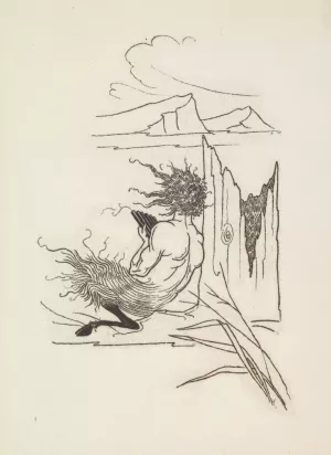 Grotesques by Aubrey Beardsley 6 by Aubrey Vincent Beardsley Oil Painting