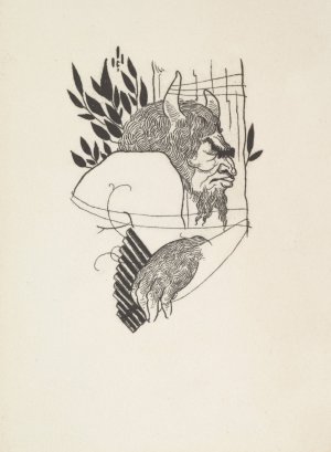 Grotesques by Aubrey Beardsley 7 by Aubrey Vincent Beardsley Oil Painting
