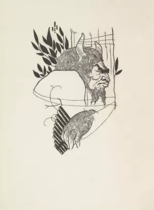 Grotesques by Aubrey Beardsley 7 by Aubrey Vincent Beardsley Oil Painting
