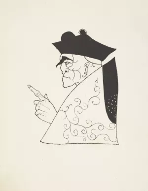 Grotesques by Aubrey Beardsley 8 by Aubrey Vincent Beardsley Oil Painting
